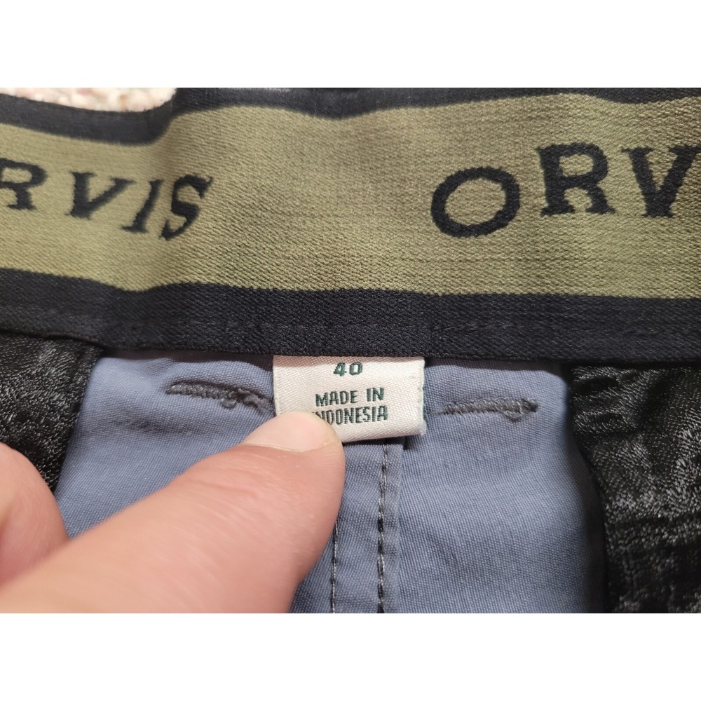 Orvis Shorts Mens 40 Grey Tech Cargo Utility Outdoors Camping Hiking Fishing - Picture 2 of 9